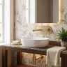 смеситель для умывальника Rea Arcos скрытого монтажа, brushed gold (REA-B6977)