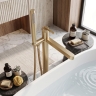 смеситель для ванны Rea Grace напольный brushed gold (REA-B2236)
