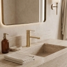 смеситель для умывальника Rea Arcos brushed gold (REA-B6965)