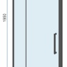 душевая дверь Rea Rapid Swing 150x195 безопасное стекло, прозрачное (REA-K6416)