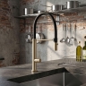 смеситель для кухни Rea Viera с гибким изливом, brushed gold (REA-B4852)