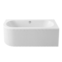 ванна акриловая Rea Orion Stripe 149,5x75 Right угловая, пристенная, white (REA-W0074)