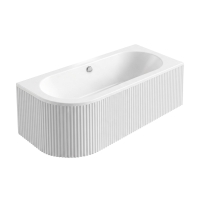 ванна акриловая Rea Orion Stripe 149,5x75 Right угловая, пристенная, white (REA-W0074)