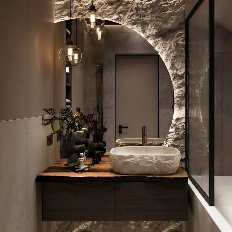 умывальник Rea Bianka 46x32 light beige (REA-U0628)