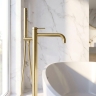 смеситель для ванны Rea Clif напольный brushed gold (REA-B7502)