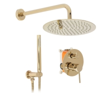 душевой комплект скрытого монтажа Rea Lungo gold (REA-P4110)
