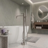смеситель для ванны Rea Foster напольный brushed nickel (REA-B2252)