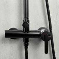 душевая система Rea Ontario black (REA-P5712)