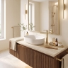 смеситель для умывальника Rea Grace high brushed gold (REA-B8939)