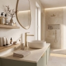 смеситель для умывальника Rea Grace high brushed gold (REA-B8939)