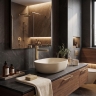 смеситель для умывальника Rea Grace high brushed gold (REA-B8939)