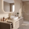 смеситель для умывальника Rea Grace high brushed gold (REA-B8939)