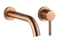 смеситель для умывальника скрытого монтажа Rea Lungo brushed copper (REA-B4600)
