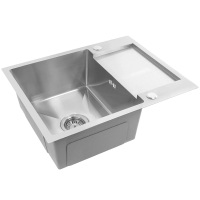 кухонная мойка Rea Paul 60x48 с сифоном, brush nickel (ZLE-06009)