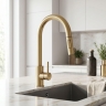 смеситель для кухни Rea Fresh touch brushed gold (REA-B9842)