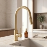 смеситель для кухни Rea Fresh touch brushed gold (REA-B9842)