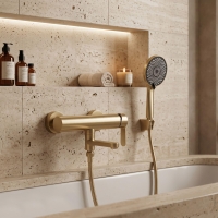смеситель для ванны Rea Arcos brushed gold (REA-B6982)
