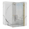 душова перегородка Rea Cortis 120x200 gold безпечне скло прозоре (REA-K8485)
