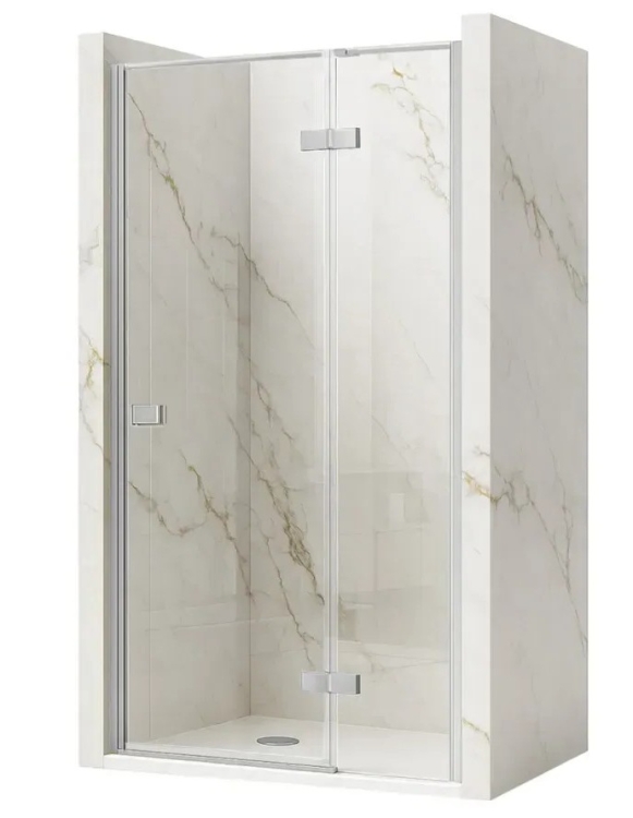 душевая дверь Rea Atlas 80x200 безопасное стекло, прозрачное, справа, chrome (REA-K4663)