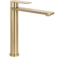 смеситель для умывальника Rea Hunter high brushed gold (REA-B6692)