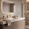 смеситель для умывальника Rea Grace brushed gold (REA-B8932)