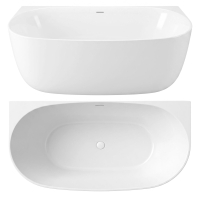 ванна акриловая Rea Eris 150x75 пристенная, white (REA-W4404)