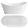 ванна акриловая Rea Ferrano 170,5x72,5 отдельностоящая, white (REA-W1800)