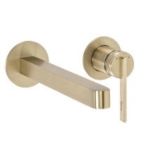 смеситель для умывальника Rea Grace скрытого монтажа brushed gold (REA-B4461)