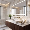 смеситель для умывальника Rea Grace скрытого монтажа brushed gold (REA-B4461)