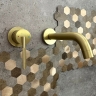 смеситель для умывальника Rea Argon скрытого монтажа, brushed gold + box (REA-B7808)
