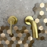 смеситель для умывальника Rea Argon скрытого монтажа, brushed gold + box (REA-B7808)