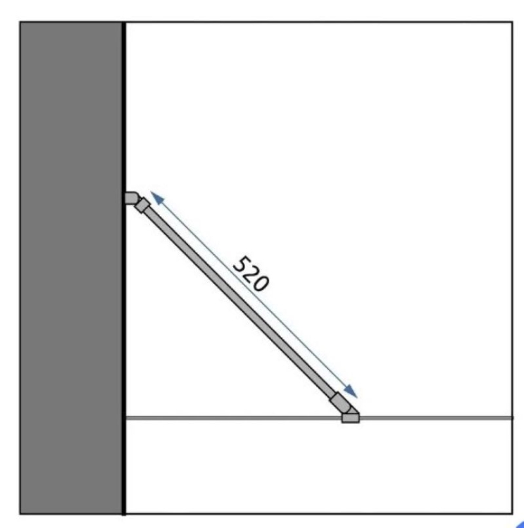 кронштейн к боковой стенке Rea Rapid black matt (REA-K5670)