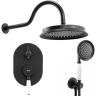 душевой комплект скрытого монтажa Rea Serra black (REA-B1143)