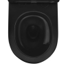 унитаз Rea Carlo Mini 49x35,5 подвесной безободковый смыв торнадо, сиденье, black matt (REA-C3000)