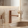 смеситель для умывальника Rea Arcos brushed copper (REA-B6964)