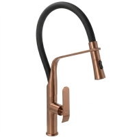 смеситель для кухни Rea Castor Stripe с выдвижным изливом brushed copper (REA-B4320)