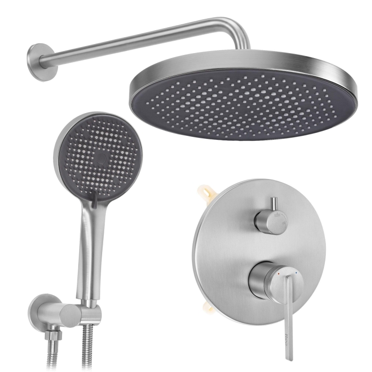 душевая система Rea Grace скрытого монтажа, brushed nickel +BOX (REA-P4404)
