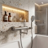 смеситель для ванны Rea Arcos brushed nickel (REA-B6592)