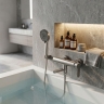 смеситель для ванны Rea Arcos brushed nickel (REA-B6592)