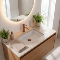 смеситель для умывальника Rea Rivo brushed copper (REA-B6537)