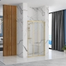 душевая дверь Rea Alex 90x190 стекло прозрачное, brushed gold (REA-K2506)