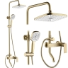 душевая система Rea Storm brushed gold (REA-P9535)