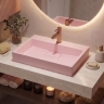умывальник Rea Goya 37x60 pink (REA-U4411)
