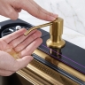 кухонная мойка Rea Alonzo 75x46 многофункциональная с сифоном brush gold (ZLE-06419)