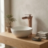 смеситель для умывальника Rea Laguna high brushed copper (REA-B8121)