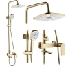 душевая система Rea Storm brushed gold (REA-P9536)