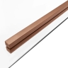 душевая кабина Rea Solar 80x100x190 безопасное стекло, прозрачное, copper brush (REA-K9513)