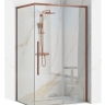 душевая кабина Rea Solar 80x100x190 безопасное стекло, прозрачное, copper brush (REA-K9513)