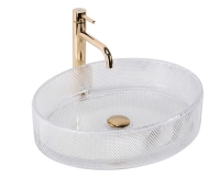 умывальник Rea Mirella 49,5x38 Transparent (REA-U3525)