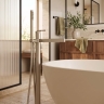 смеситель для ванны Rea Grace напольный brushed nickel (REA-B2238)